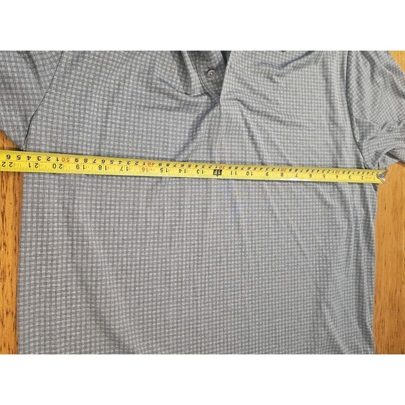 PGA Tour Shirt Polo Gray Short Sleeve Performance Golf Men's L - Picture 4 of 7
